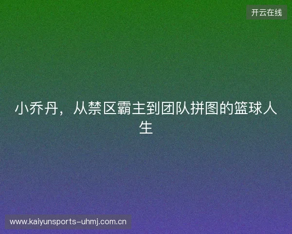 小乔丹，从禁区霸主到团队拼图的篮球人生